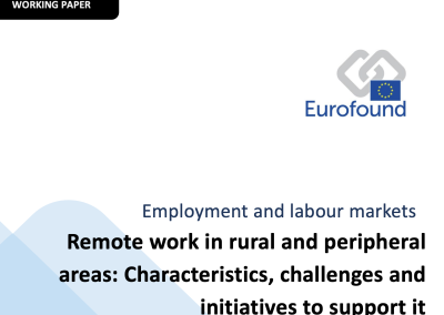 Remote work in rural and peripheral areas